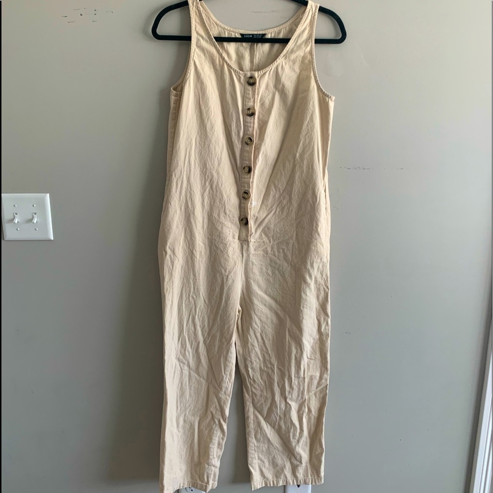 Cream romper jumpsuit